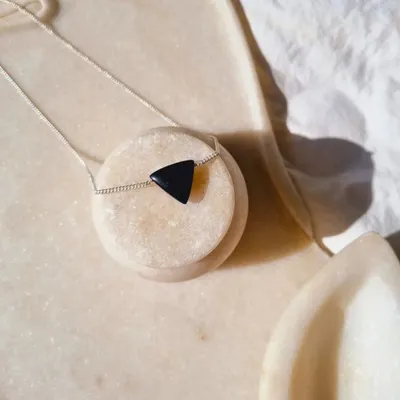 Why should girls have all the fun? This is my Men's Tikona Pendant in Black Onyx, a stone for protection.