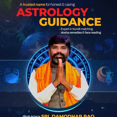 I am known for providing honest and caring astrology guidance. My expertise in Kundli matching for marriages, dosha remedies for life's obstacles, and face reading for deeper insights has helped many find stability and solutions.