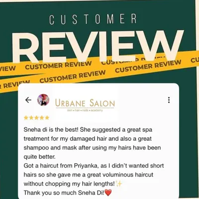 We love this 5-star review. From a spa treatment for damaged hair to a voluminous haircut without losing length, our goal is always personalized care that gets results.