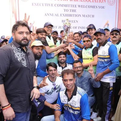 Victory! My team, Vikas Pahwa XI, holding the trophy after winning the SCBA Annual Cricket Tournament 2025. I could not be prouder of their character, sportsmanship, and talent.
