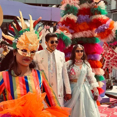 A magical wedding carnival for Ayush and Anjali. The day was filled with colorful decor, fun games, and lively interactions, setting a new benchmark for celebrations.