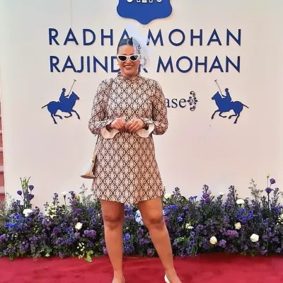 Style and sophistication are key at luxury social gatherings like the Radha Mohan Rajinder Mohan polo match. I bring an air of elegance to these events, whether on the red carpet or interacting with distinguished guests, ensuring the ambiance remains exclusive and memorable.