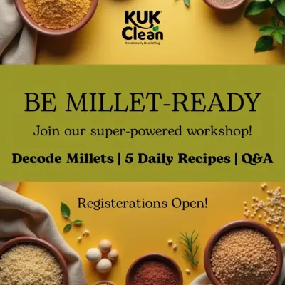 Get ready to master millets. My super-powered workshop will teach you five daily recipes and decode everything you need to know about including these ancient grains in your diet. Registrations are now open.
