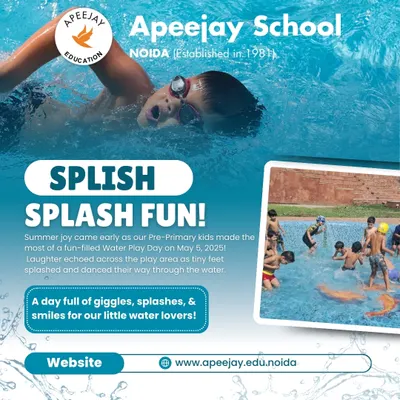 Splish, splash, and lots of giggles! Our Pre-Primary stars had a splashtastic time on Water Play Day. This image captures the pure childhood joy of a day spent with water sprays, sprinklers, and friends.