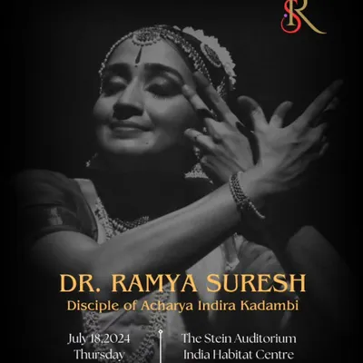 The poster for my solo performance at the prestigious India Habitat Centre in New Delhi. It's always a special feeling to perform in the capital city.