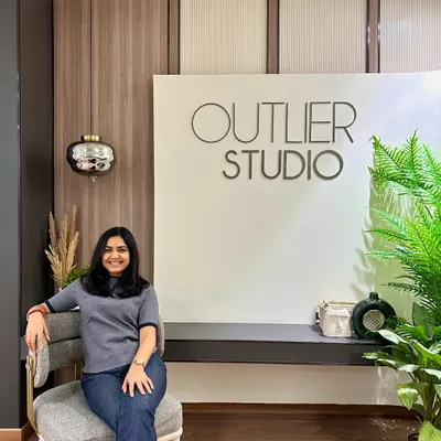 This is me, Ishita, in my element at our studio. I started this journey in 2019 with a passion for design, and I am so grateful for how far we have come.