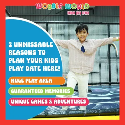 Looking for reasons to plan your next kids' play date with us? Our huge play area, unique games, and the guaranteed memories you'll make are just the start. Come see why Wobble World is the ultimate destination for fun.
