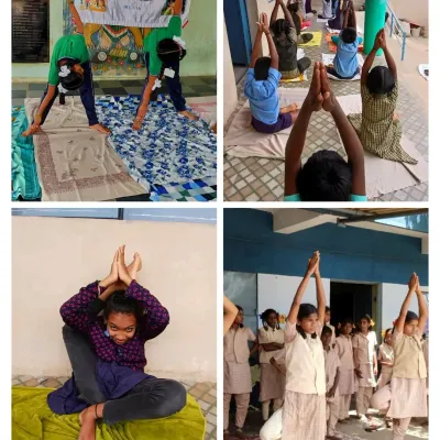 On International Yoga Day, our grant partners celebrated the practice of mindfulness and wellness. Here, young athletes learn various asanas, building flexibility, strength, and focus.