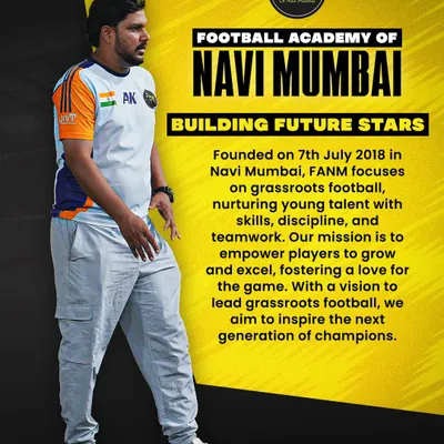 We are the Football Academy of Navi Mumbai, founded in 2018 to build future stars. Our mission is to lead grassroots football by empowering young talent with skills, discipline, and teamwork.