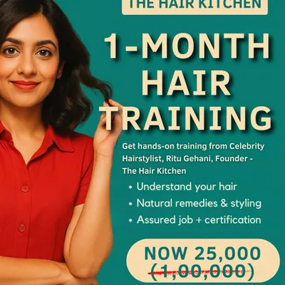 Join my 1-month hair training program and turn your passion into a certified profession. In this hands-on course, you'll learn my methods for understanding hair science, using natural remedies, and effective styling, all with the assurance of job support after graduation.