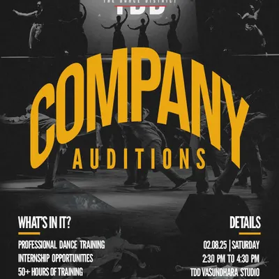 This is your official invitation to join Team TDD. We are holding company auditions for anyone who wants to train professionally. Get over 50 hours of training, internship opportunities, and become part of our family.