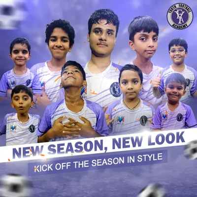 New season, new look. Our young players are fired up to kick off the season in our stylish and comfortable new training kits, ready for a year of growth, teamwork, and football.