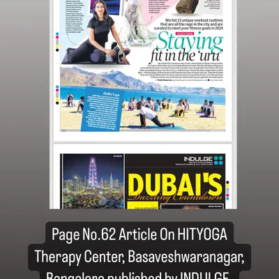 HITYOGA was featured in an article by INDULGE, The New Indian Express. The piece highlights our therapy center in Basaveshwaranagar, Bangalore.