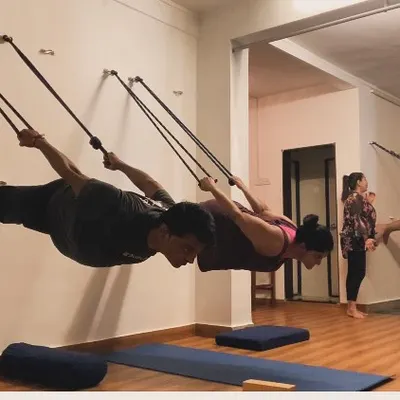In my classes, we use tools like the rope wall to decompress the spine and build strength in a way that feels like flying. It’s about exploring what your body can do with the right support and guidance.