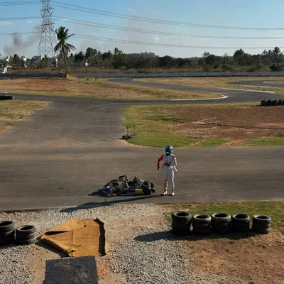 A tough moment on track. Not every day is a win, but every day is a lesson. This is where resilience is built.