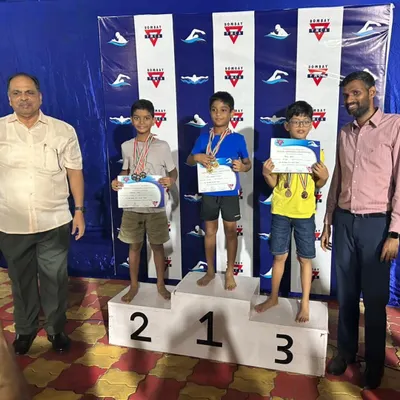 Achievement unlocked! Congratulations to Avaneesh Nair from our Club Millennium center for securing three silver medals in Freestyle, Backstroke, and Breaststroke at the Bombay YMCA Swimming Competition.