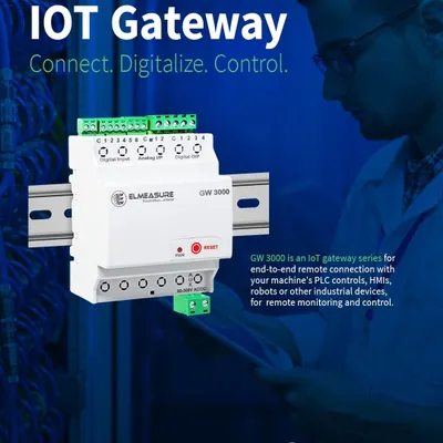 My GW 3000 IoT Gateway series allows you to connect, digitalize, and control your industrial devices remotely. It provides a secure and adaptable end-to-end connection for your machine's PLC controls, HMIs, and robots.