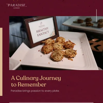 A culinary journey to remember. Our 'Healthy Fantasy' appetizers are for those who seek delicious yet nutritious options for their events.