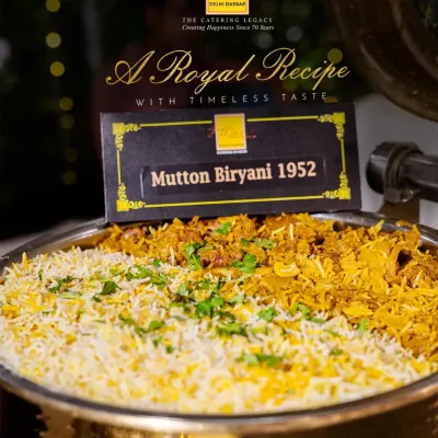A taste of our history, the Mutton Biryani 1952 is more than a dish; it's a royal recipe passed down through generations. We use fragrant rice, tender mutton, and a secret blend of spices, slow-cooked to perfection.
