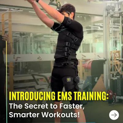I'm excited to introduce EMS training, the secret to faster, smarter workouts. This technology is perfect for anyone looking to maximize their results in a fraction of the time.