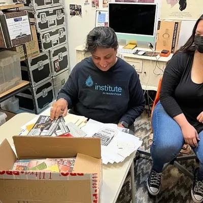 This is the process of building an archive. I'm sorting through over twenty years of materials from my Basement Bhangra parties to be donated to NYU's Fales Library, making this history of diasporic nightlife accessible to all.