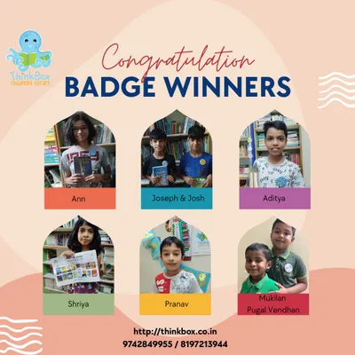 A huge round of applause for our amazing badge winners! From Star Readers to those who have read 50 or 100 books, we are so proud of your dedication and love for stories.