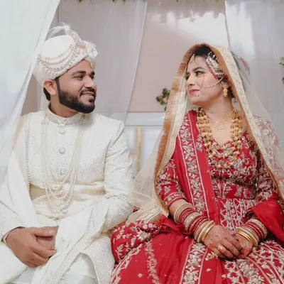A beautiful moment between Qasim and Zubiya during their Muslim wedding ceremony. We capture the quiet intimacy and traditional elegance of the Nikah.