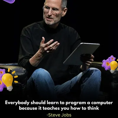 "Everybody should learn to program a computer because it teaches you how to think." This powerful quote from Steve Jobs is the foundation of our philosophy. We teach thinking first, coding second.