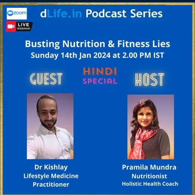 Announcing a special Hindi podcast with Dr. Kishlay, a Lifestyle Medicine Practitioner, where we busted common nutrition and fitness lies. Sharing accurate information is key to fighting misinformation.