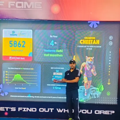 As a coach, I lead by example. This is from my own performance at the Vedanta Delhi Half Marathon, where I ranked 14th in my category. I know the grind because I live the grind.