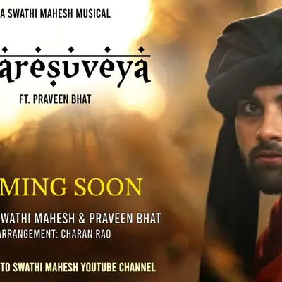 The announcement poster for "Maresuveya," a new Kannada original song I was featured on. It was a brilliant project to be a part of, and I can't wait for you to hear it.