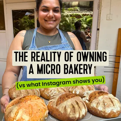 The reality of owning a micro-bakery versus what Instagram shows you. Here's a look at the real challenges and lessons learned behind the "living the dream" posts.