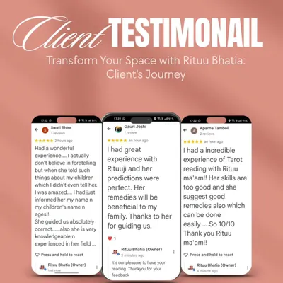 The most rewarding part of my work is seeing the positive changes in your lives. This is a collection of experiences shared by people I have had the honor of guiding. Their journeys from confusion to clarity and from doubt to confidence are a testament to the transformative power of spiritual guidance.