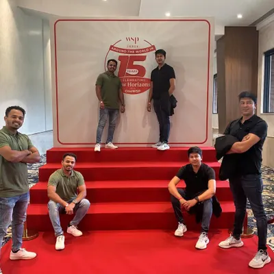 Our Duplicate Photo Booth creates quirky and creative images by capturing a person multiple times in one shot. At the 15th anniversary of WSP India, guests had a blast creating their own "twin" photos on this fun red carpet setup.
