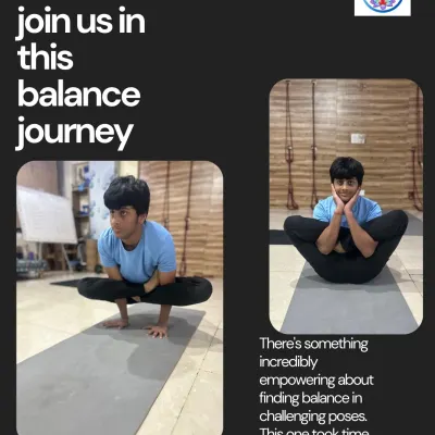 This young student demonstrates incredible focus and balance in Mayurasana (Peacock Pose). My kids' yoga classes are designed to build not just physical strength but also mental discipline and self-confidence from a young age.