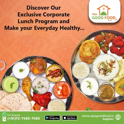Healthy food leads to healthy employees and a healthy business. Our corporate lunch program offers exclusive, nutritious thalis to make every workday better.
