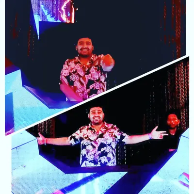 Playing a private set at the Mansion in Sahara Star. The unique DJ console and upscale ambiance of the venue called for a sleek, modern Bollywood and house music set.