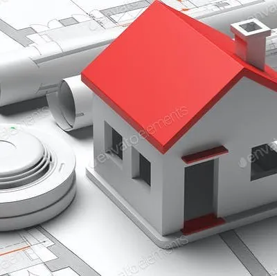 We integrate smart fire protection systems into your home's design from the ground up. This image represents how smoke and heat detectors are a crucial part of a comprehensive home safety plan.