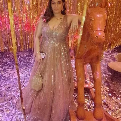 Rewearing my stunning Megha and Jigar cocktail gown for a Diwali party. I believe beautiful pieces are meant to be celebrated again and again, not kept hidden in a closet.