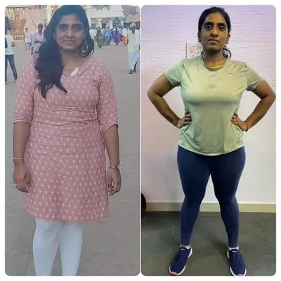 Fitness is about being better than you used to be. This client's progress shows a significant change in her body shape and confidence.