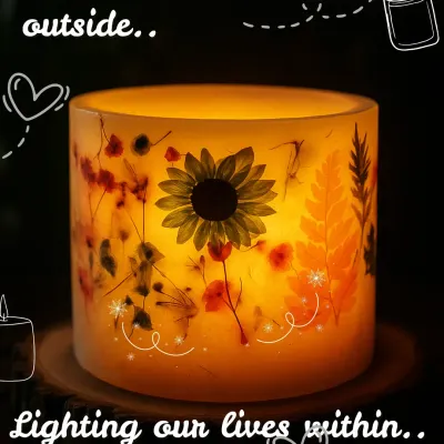 Tough on the outside, but lighting up lives within. This is for all the fathers. Our Floral Love Shell Candle, which lasts for years, is a perfect Father's Day gift to show him how much his quiet strength means.