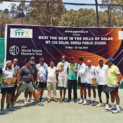 A great turnout for the ITF MT 100 tournament in Solan. We are proud to host and participate in events that bring together the best masters players.