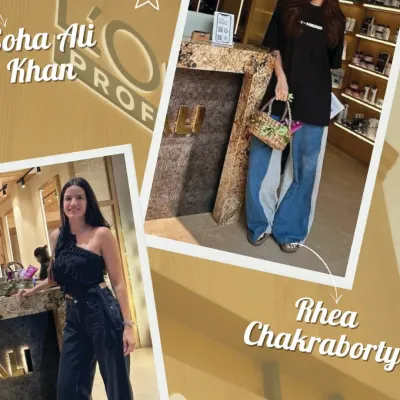 A quick look at some of our favorite celebrity clients, Soha Ali Khan and Rhea Chakraborty. We love being their go-to spot for everything from a quick style refresh to a full glam session.