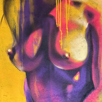 Shape of You. Once a year, I find a spot to paint and capture the beauty of the curves and anatomy of the female body. This is my depiction of how I see it in my head.