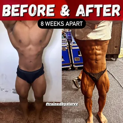 An 8-week contest prep transformation. Despite the short timeframe, this client followed the plan perfectly and won a gold medal at a major natural bodybuilding show.