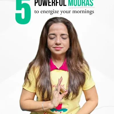 Feeling tired in the mornings? This image introduces 5 powerful mudras you can practice to energize your mind and body. Just 10 minutes can help you balance your energy, sharpen your focus, and calm your nervous system.
