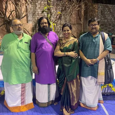 With my wonderful co-artists after a concert for SPICMACAY at Christ University. Performing with them is always a pleasure.