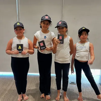 Our young yogis after a fun session during our International Yoga Day event. We make yoga engaging and accessible for children, planting the seeds for a healthy lifestyle.