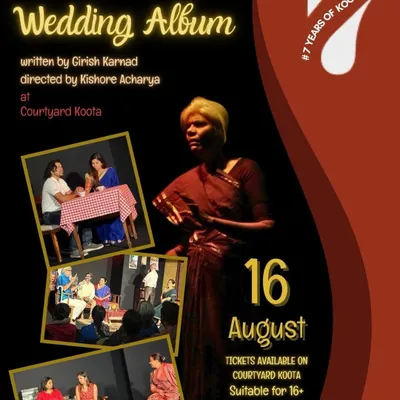 The official poster for our production of 'Wedding Album' by Girish Karnad. This play, a sharp and witty look at a modern Indian family, was our theatre debut and brought together a wonderful mix of community members and professional actors.