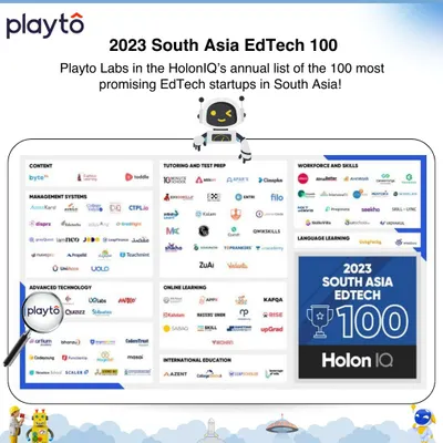 We are thrilled to be named to the HolonIQ 2023 South Asia EdTech 100 list! This recognition as one of the most promising and innovative EdTech startups in the region is a huge honor for our entire team.